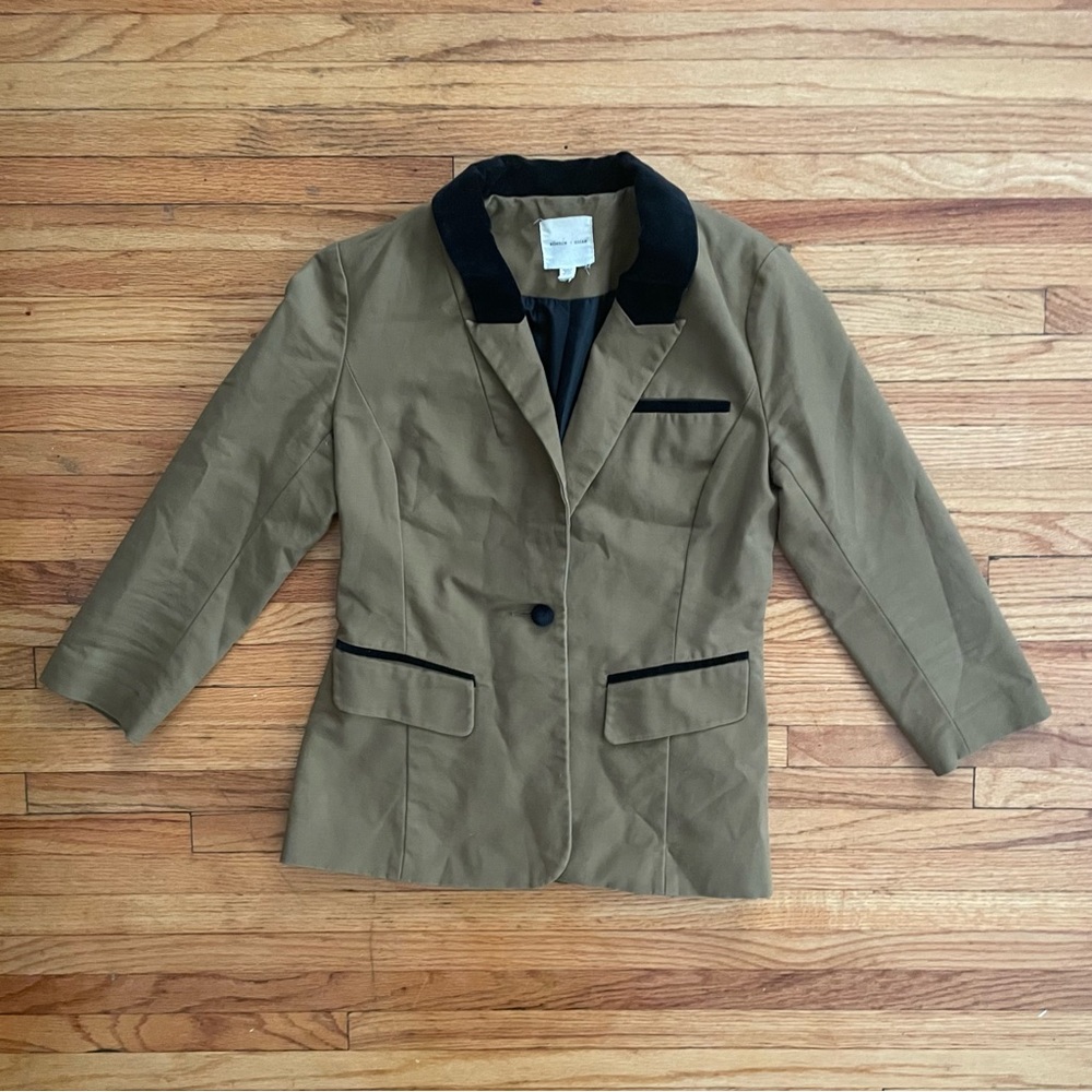 Silence + Noise Blazer with Velveteen Collar - Picture 2 of 8
